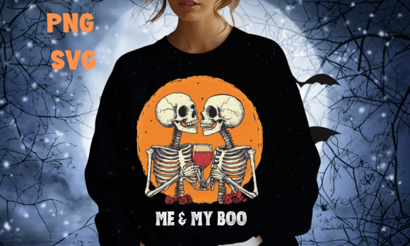 Download Me &amp; My Boo Funny Skeleton Halloween - Funny Collection