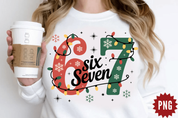 Download Funny Six Seven Meme Christmas PNG Desig - Funny Collection