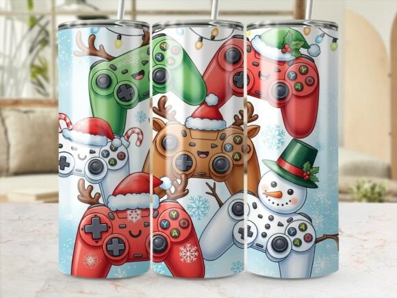 Download Christmas Gamer Controller Tumbler PNG - Premium Bundle