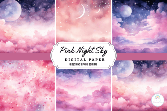 Download Pink Night Sky Background - Night sky background Collection