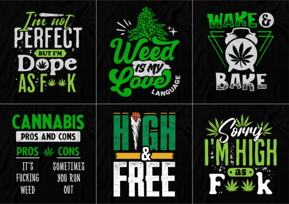 Download Funny Cannabis Quote T-Shirt Bundle - Funny Collection