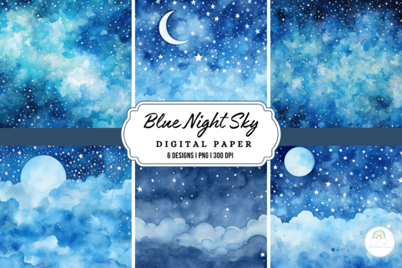 Download Blue Night Sky Background - Night sky background Collection
