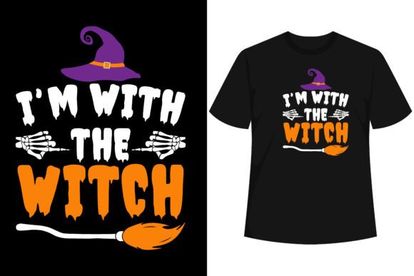 Download I'm with the Witch Funny Couples T-shirt - Funny Collection