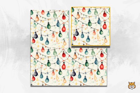 Download Christmas Lights Seamless Pattern 1 - Premium Resources