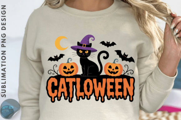 Download Funny Halloween Catloween PNG Design - Funny Collection