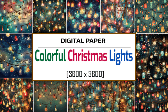 Download Colorful Christmas Lights - Premium Bundle