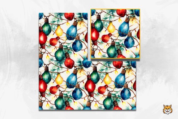 Download Christmas Lights Seamless Pattern - Premium Resources