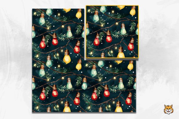Download Christmas Lights Seamless Pattern - Premium Resources