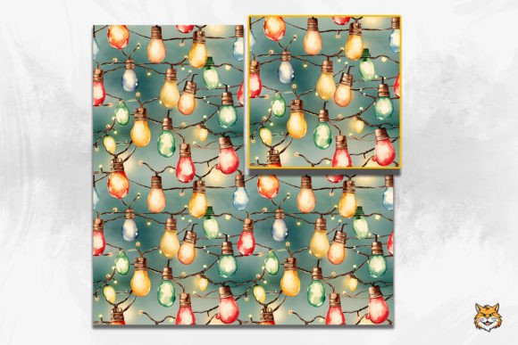 Download Christmas Lights Seamless Pattern - Premium Resources