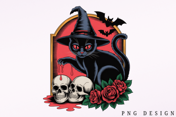Download Cute Halloween Black Cat Clipart PNG Des - Black cat clipart Collection
